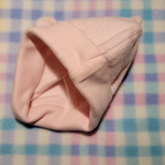 TRANSFORM BABY APPAREL ♡ Precious  Little SOFT Pink Teddy Bear Ears Beanie Hat - Picture 3 of 4